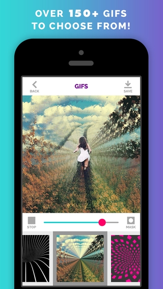 「Gifx – Best Gif Editor To Make Art: Add Gifs To Your Photos & Videos」のスクリーンショット 3枚目