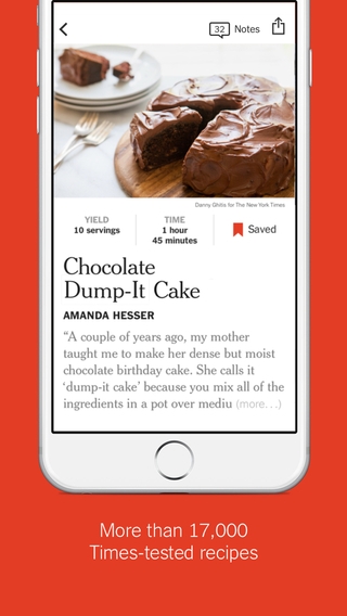 「NYT Cooking - Recipes from The New York Times」のスクリーンショット 2枚目