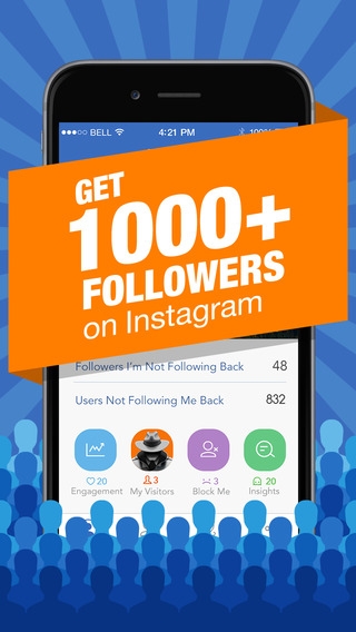 「Followers Tracker for Instagram - free follow and unfollow tracker」のスクリーンショット 1枚目