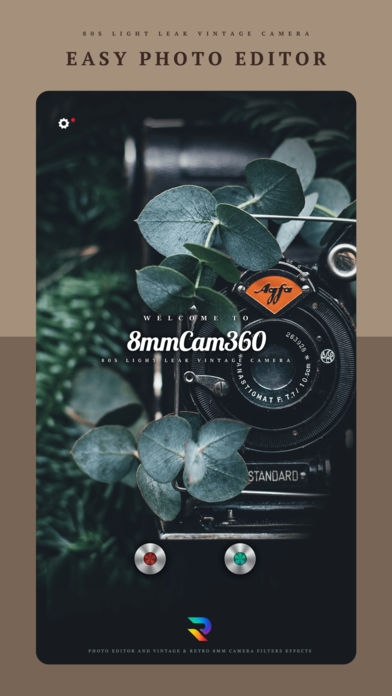 「8mm Cam 360 - Photo Editor」のスクリーンショット 1枚目