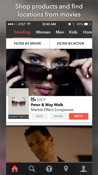 「TheTake - Fashion in Movies, Shop Exact Products, Identify Film Locations」のスクリーンショット 1枚目