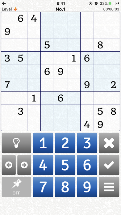 「Extreme Difficult Sudoku 2500」のスクリーンショット 2枚目