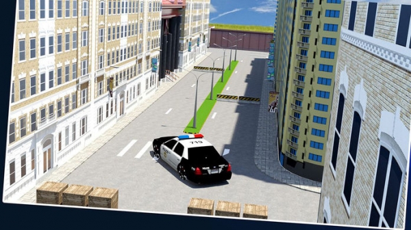 「警察の車のシミュレータの 3D - スマッシュ強盗」のスクリーンショット 2枚目