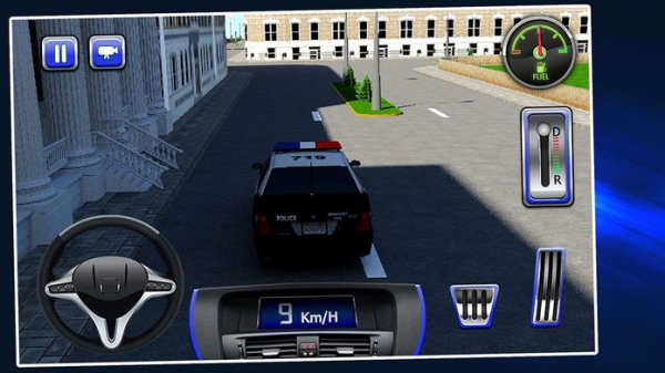 「警察の車のシミュレータの 3D - スマッシュ強盗」のスクリーンショット 3枚目