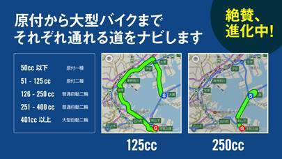 「ツーリングサポーター 原付バイク〜大型バイクまで使えるナビ」のスクリーンショット 1枚目
