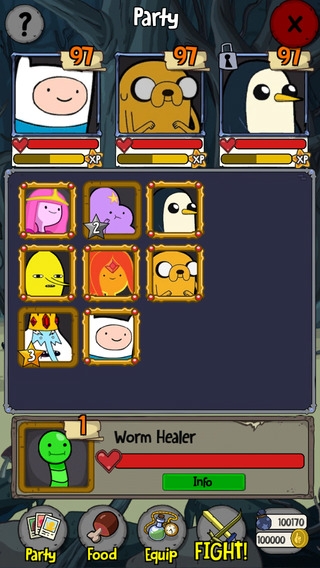 「Adventure Time Puzzle Quest - Match 3 RPG Game」のスクリーンショット 3枚目