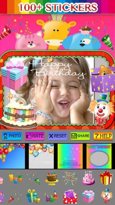 「Happy Birthday Frames & Poster」のスクリーンショット 3枚目