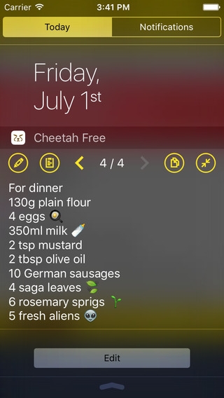「Cheetah Note Free - Widget Note」のスクリーンショット 1枚目
