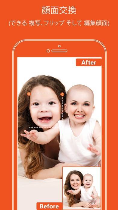 「顔 入れ替え : 可笑しい顔交換 、顔スワップ アプリ 、 顔チェンジャー」のスクリーンショット 1枚目