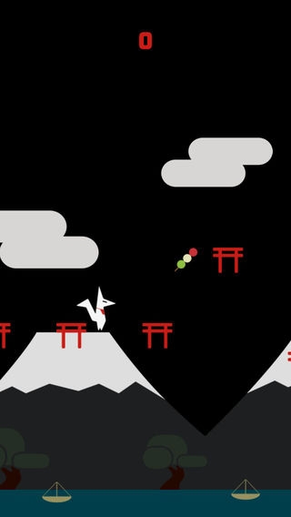 「The Kitsune - 浮世絵風のきつねによるシンプルアーケードゲーム」のスクリーンショット 1枚目