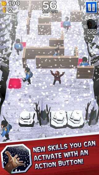 「Winter Fugitives - a stealth prison break game」のスクリーンショット 3枚目