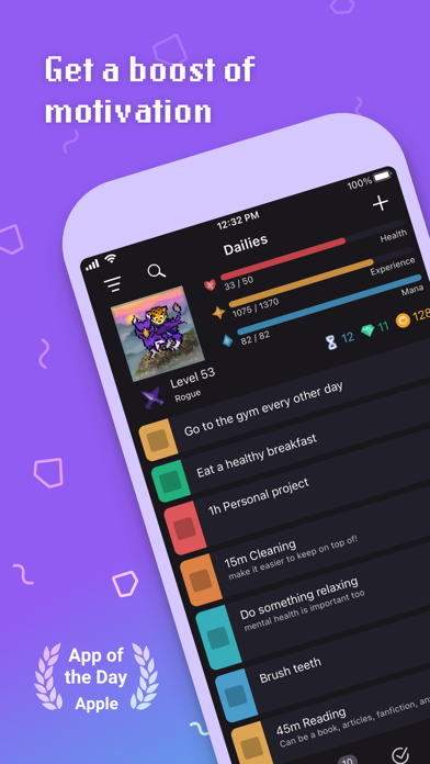 「Habitica: Gamified Taskmanager」のスクリーンショット 1枚目