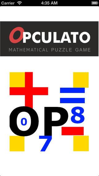 「OPCULATO 計算パズルゲーム LITE」のスクリーンショット 1枚目