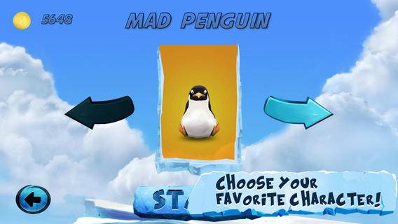 「Mad Penguin Run - Beware the Arctic Beasts」のスクリーンショット 2枚目
