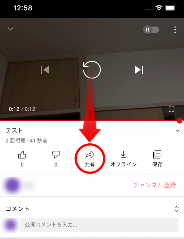 動画公開およびURLコピー