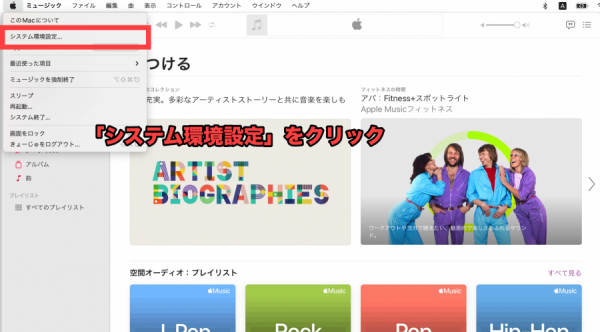 Apple Music・空間オーディオ設定