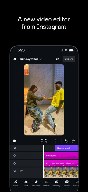 「Edits, an Instagram app」のスクリーンショット 1枚目