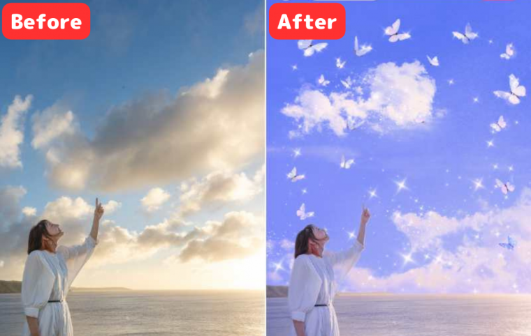 青空加工ができるおすすめアプリ3選！ 曇り空が晴天に - アプリブ