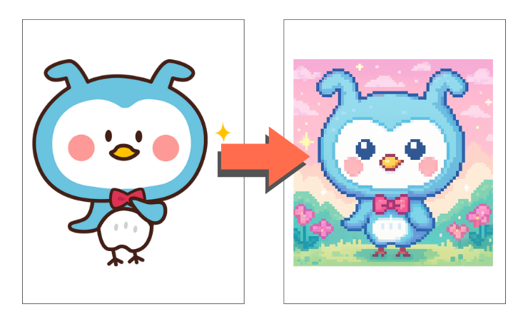 誰でもできる！ 生成AIで写真からドット絵（ピクセルアート）を作る