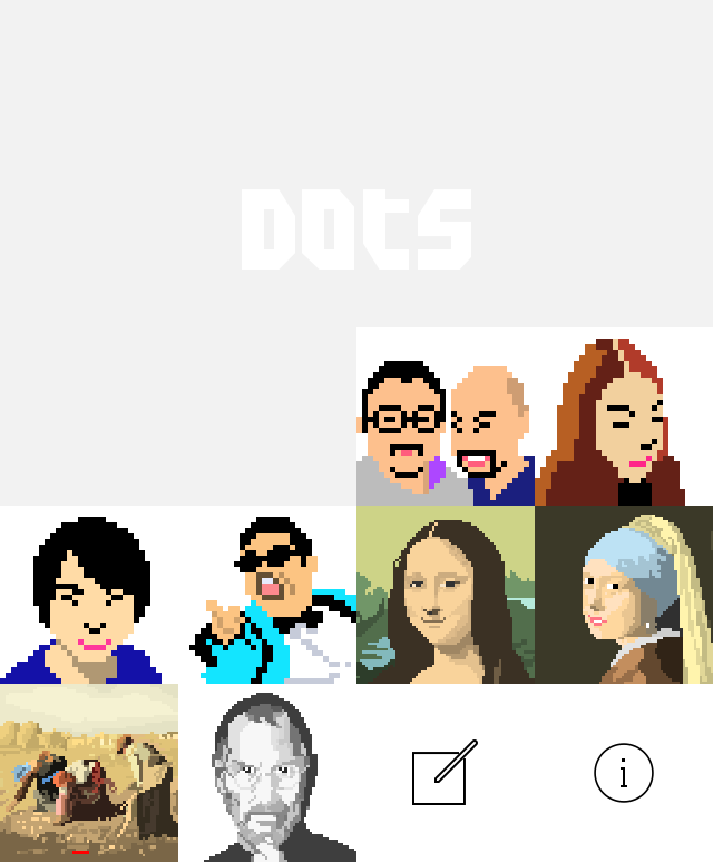 『Dots』トップ画面