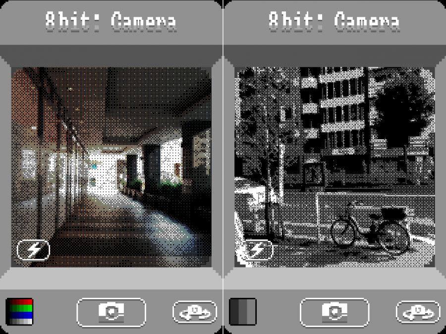 『8bit: Camera』撮影画面