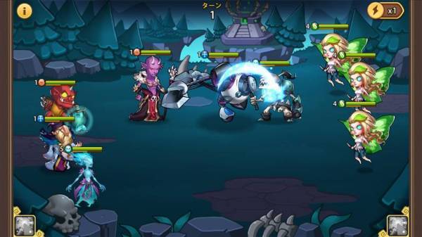 Idle Heroes プレイ画面