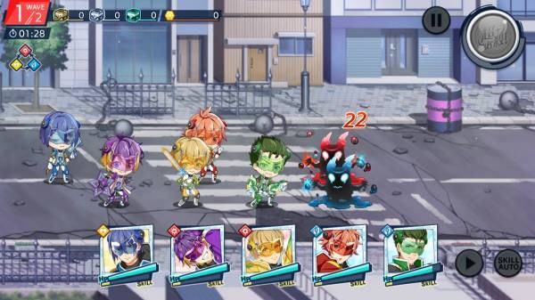 ヒーロー'sパーク プレイ画面
