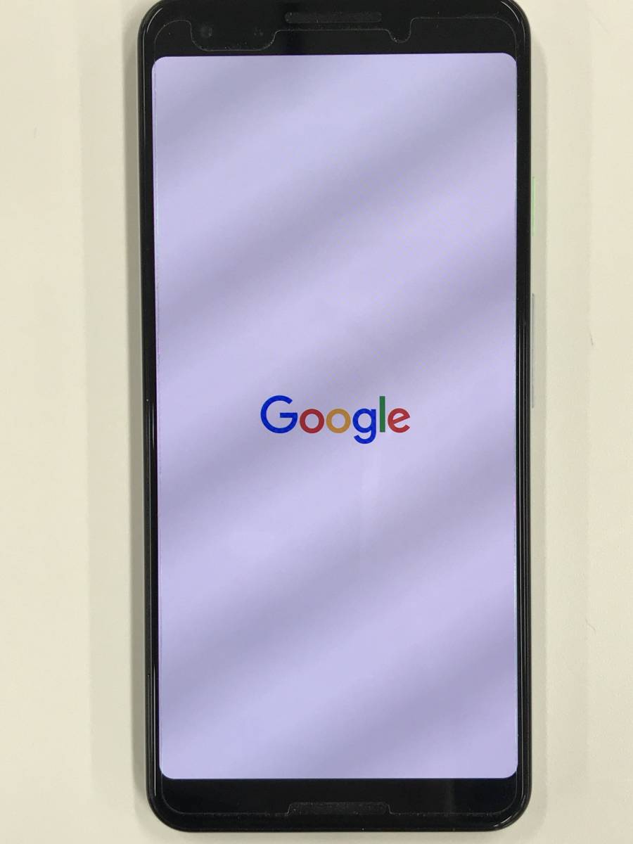 起動中のGoogle Pixel 3