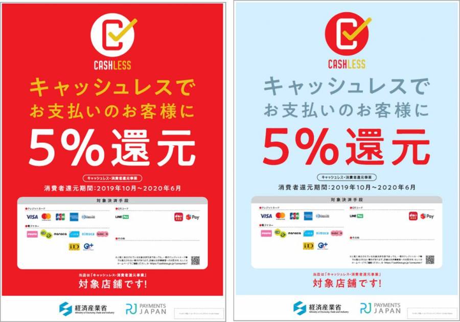 決済手段表記用ポスター