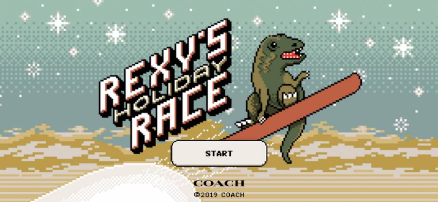 コーチ「Rexy’s Holiday Race」タイトル画面