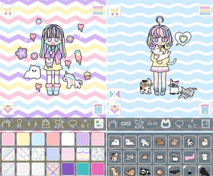 ベスト50 ゆめかわいい キャラクター パステル 可愛い イラスト 無料イラスト集