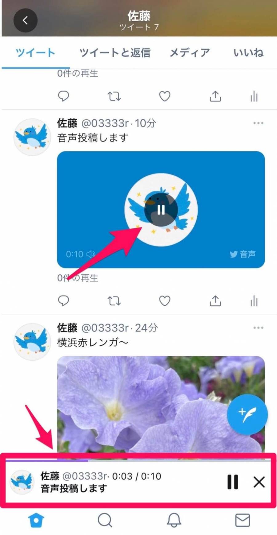 ツイッター ボイス メッセージ