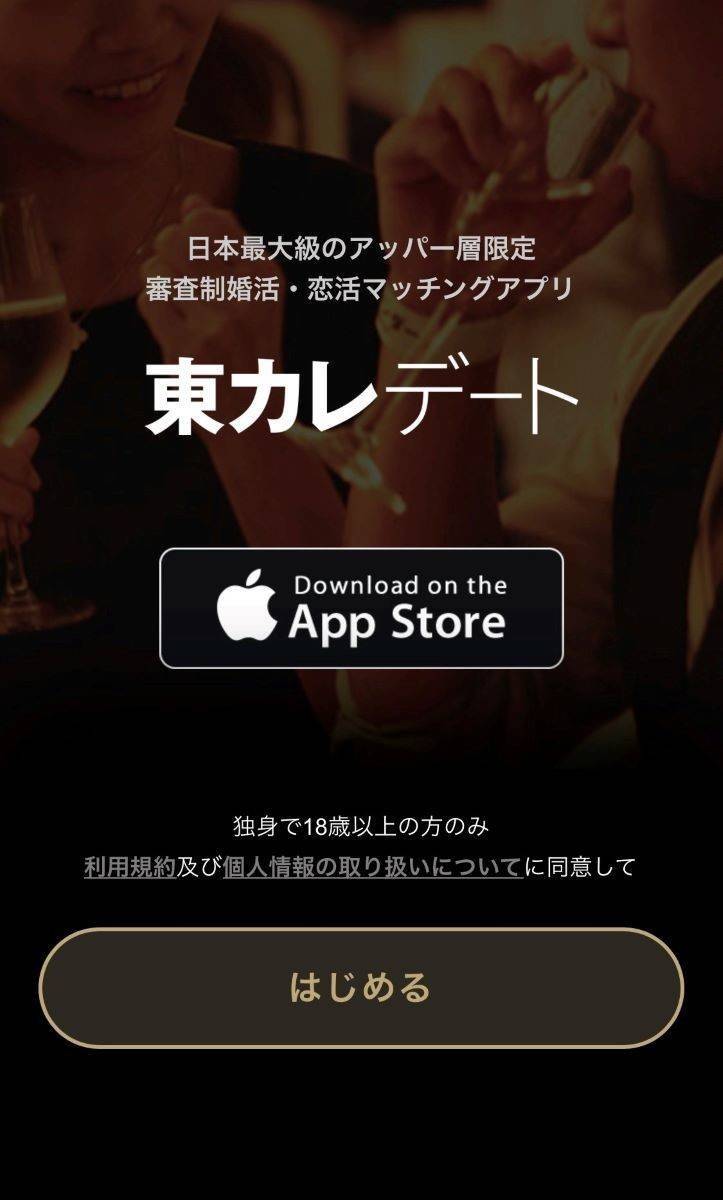 東カレデートの公式サイト画像