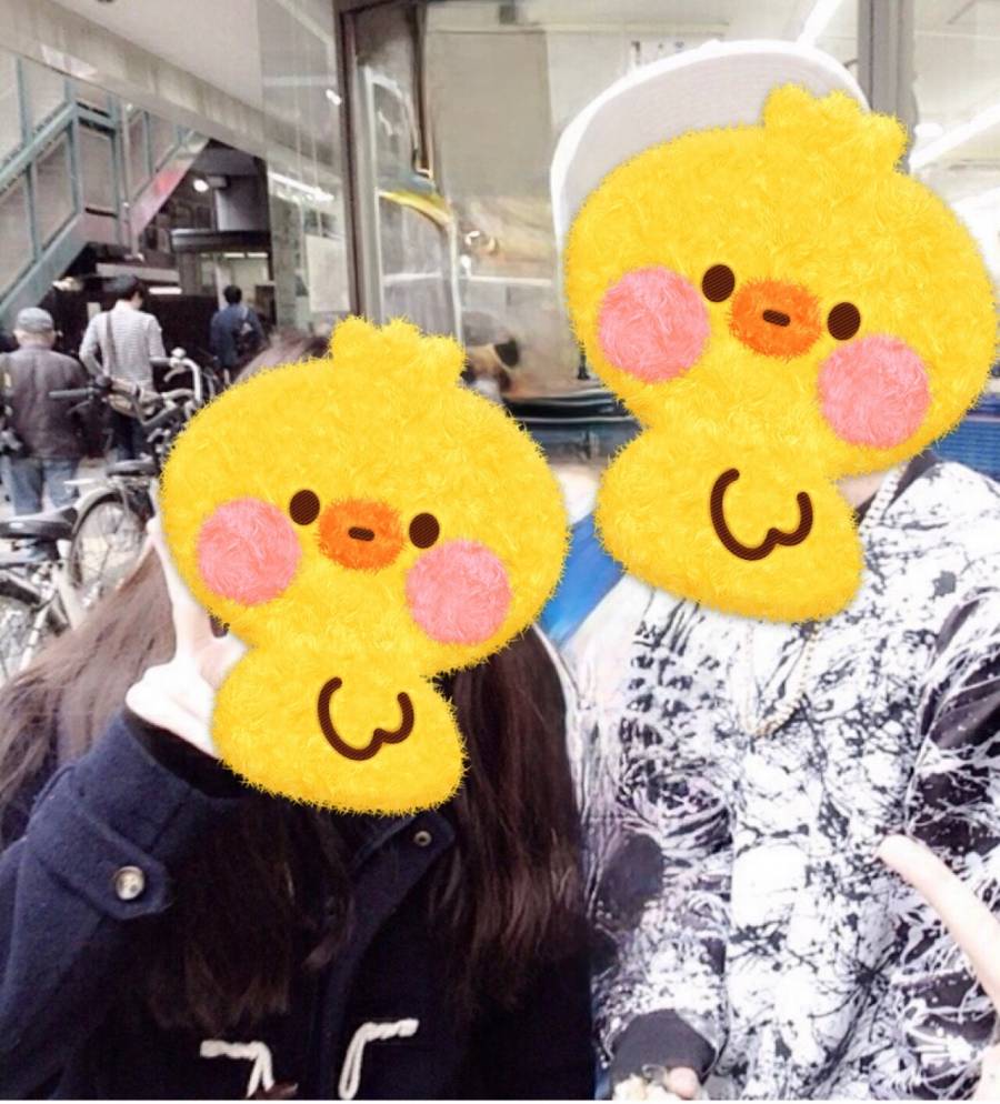 Fさんと恋人のツーショット
