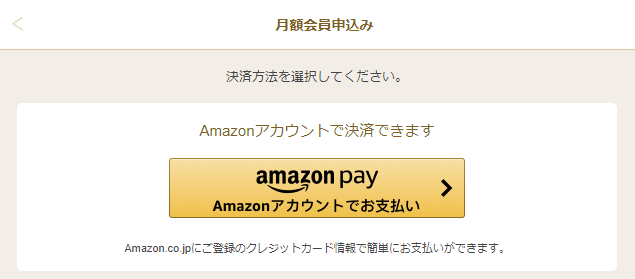 マリッシュ Amazon Pay支払い