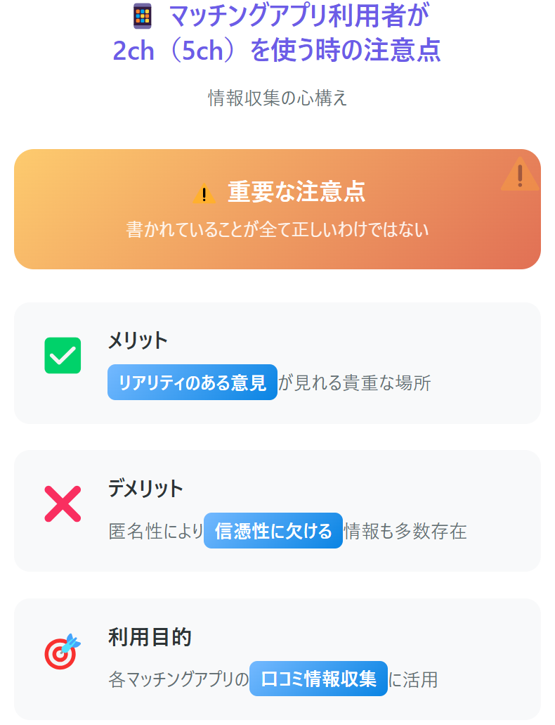 2ch、5chを使う際の注意点