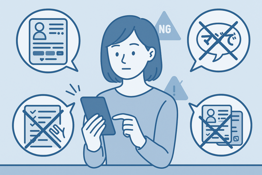 イメージ画像 NGなプロフィールの作り方