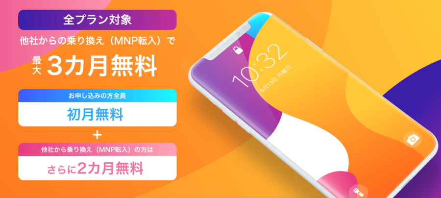 y.u mobile U-NEXTキャンペーン