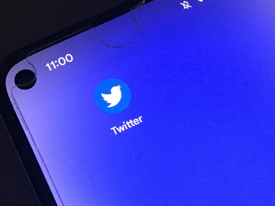 スマートフォンのホーム画面に表示されたTwitterのアイコン