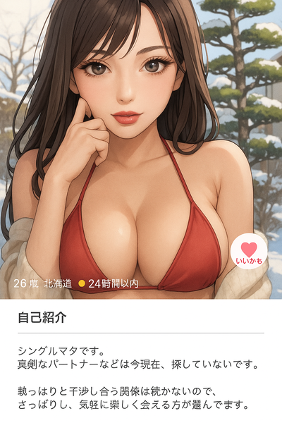 明らかに露出の多い女性