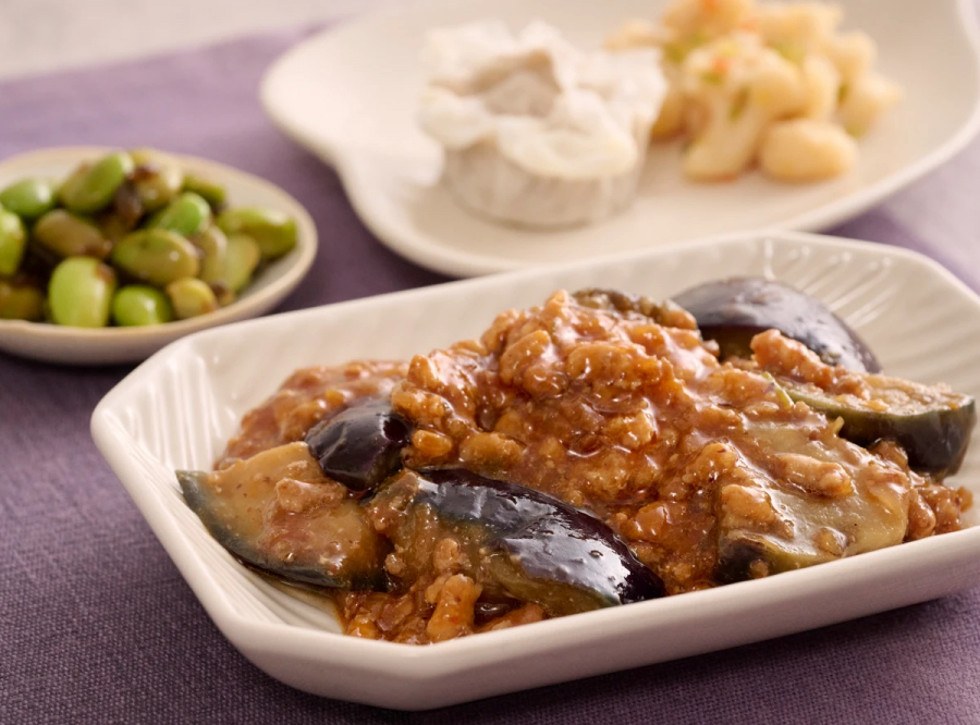たっぷり挽肉の麻婆茄子
