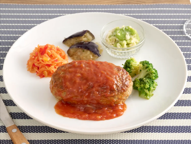 チリステーキハンバーグ