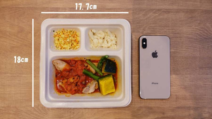 「iPhone XS」とのサイズ比較画像