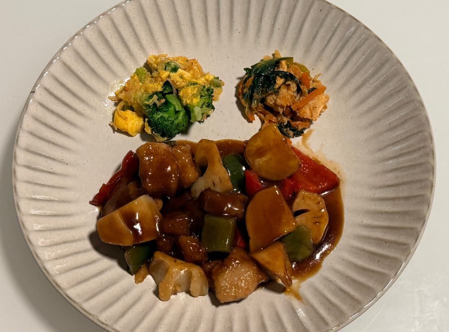 三ツ星ファーム　黒酢と香酢 ごろごろ野菜の特製酢豚