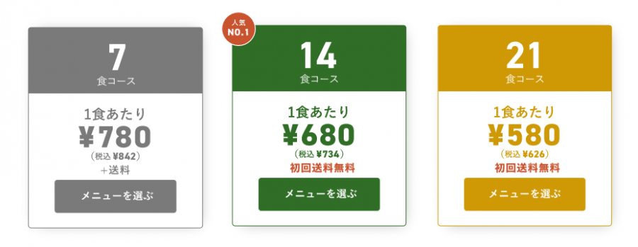 三ツ星ファームのが料金プラン