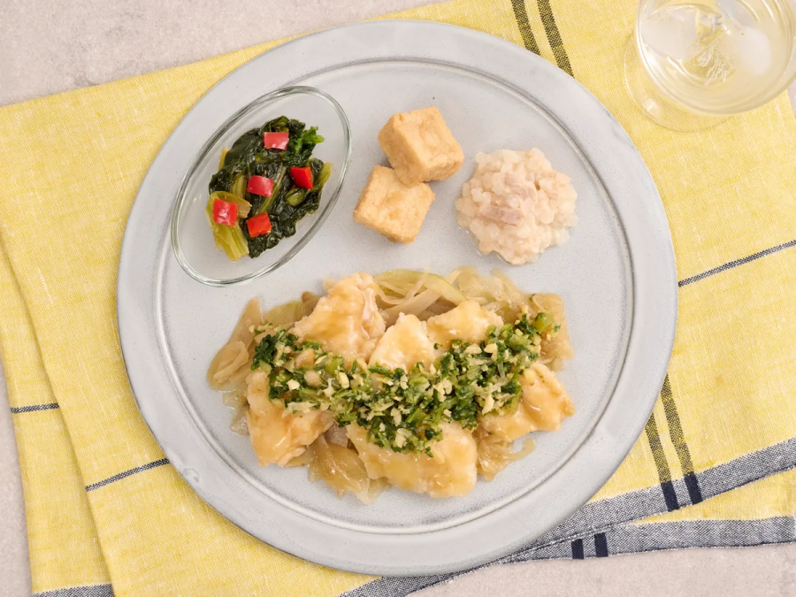 白身魚の生姜醤油の画像