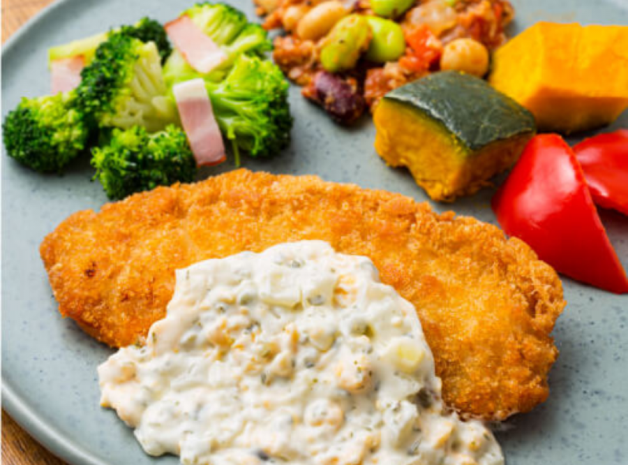 幸せタルタルの国産サーモンフライ