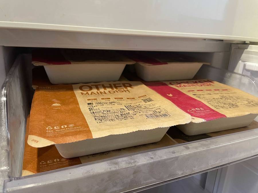 ナッシュ 冷凍庫 保存の様子