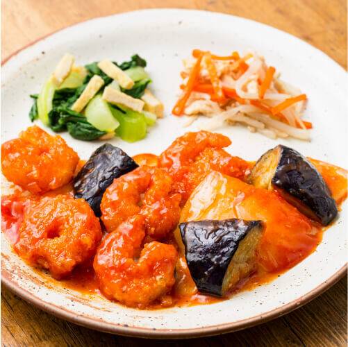 蝦醤香る特製エビのチリソース煮