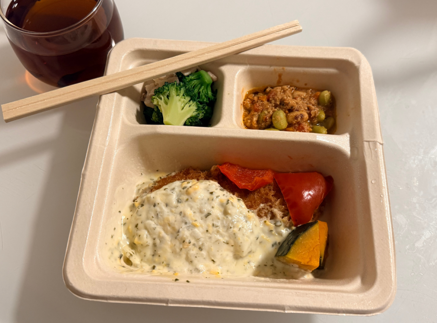 幸せタルタルの国産サーモンフライの実食画像